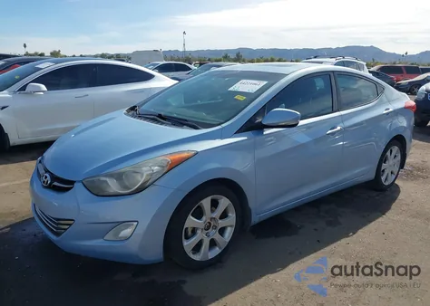 2013 Hyundai Elantra Limited из США, поврежденный, VIN KMHDH4AE5DU528266